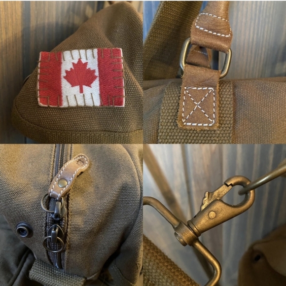 Olive green/Brown Men's Bag - Picture 8 of 8
